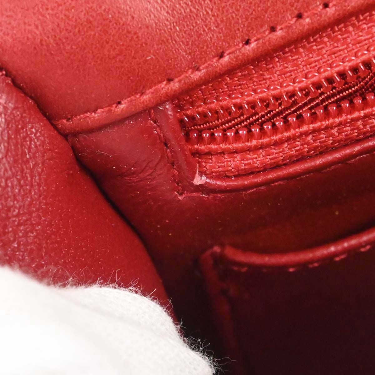 Chanel 1989-1991 Red Lambskin Mini Classic Square Flap Shoulder Bag 17