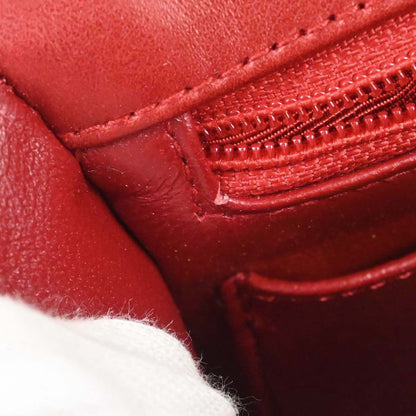 Chanel 1989-1991 Red Lambskin Mini Classic Square Flap Shoulder Bag 17