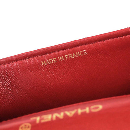Chanel 1989-1991 Red Lambskin Mini Classic Square Flap Shoulder Bag 17