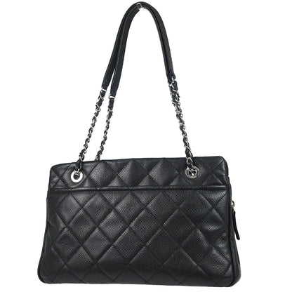 Chanel Black Caviar Skin Timeless CC Chain Tote Bag