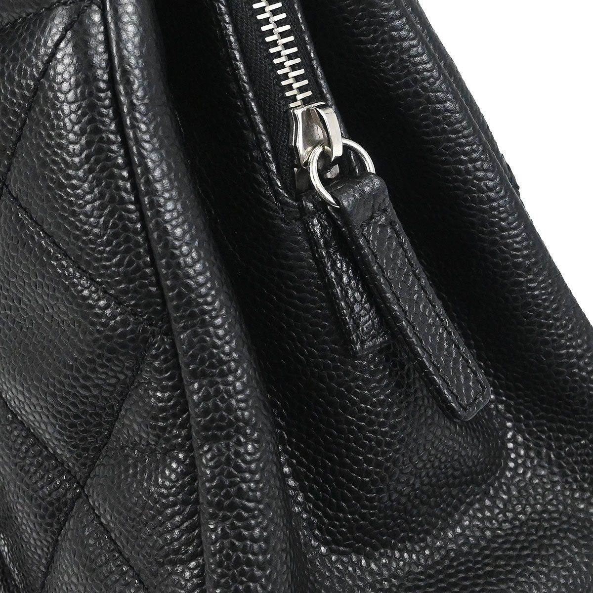 Chanel Black Caviar Skin Timeless CC Chain Tote Bag