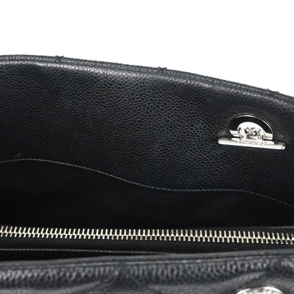 Chanel Black Caviar Skin Timeless CC Chain Tote Bag