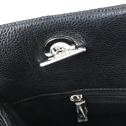 Chanel Black Caviar Skin Timeless CC Chain Tote Bag