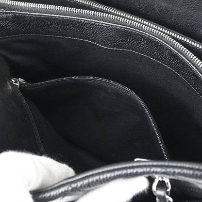 Chanel Black Caviar Skin Timeless CC Chain Tote Bag
