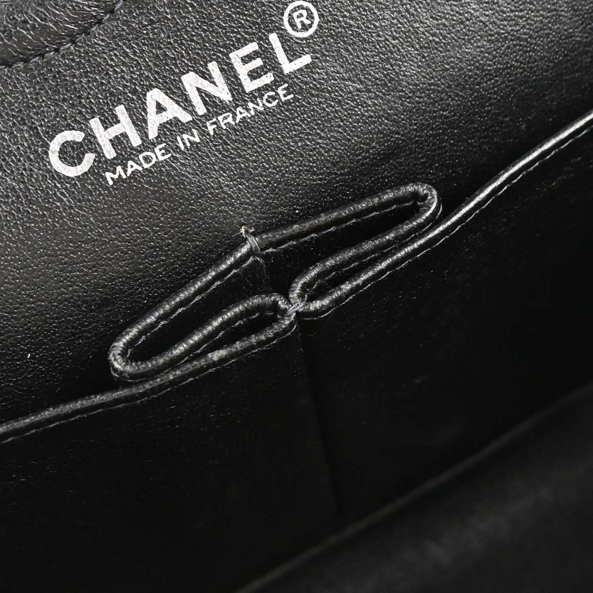Chanel 2000-2001 Black Caviar Skin Small Classic Double Flap Shoulder Bag