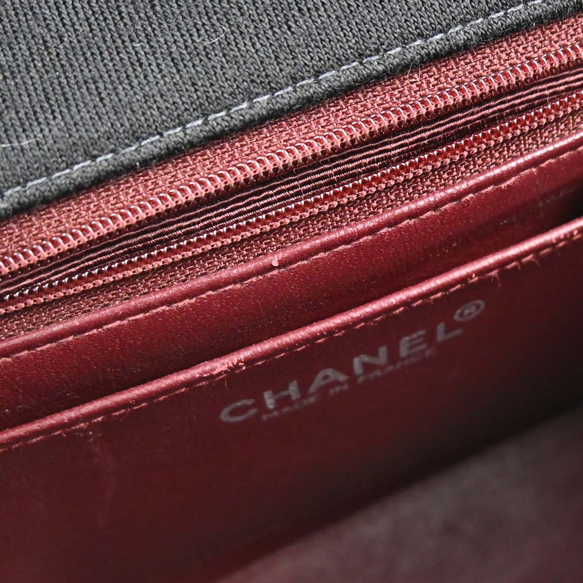 Chanel 2000-2002 Black Cotton Mini Classic Square Flap Shoulder Bag 17