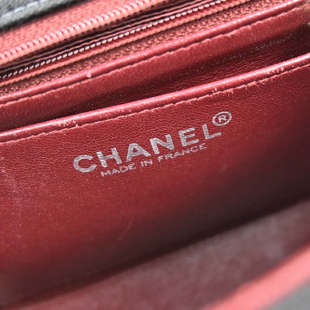 Chanel 2000-2002 Black Cotton Mini Classic Square Flap Shoulder Bag 17