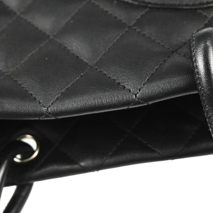 Chanel 2005-2006 Black Calfskin Cambon Ligne Tote Handbag
