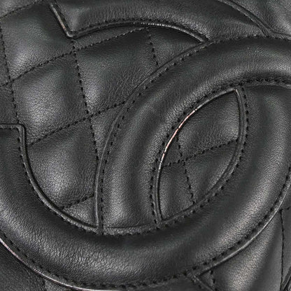 Chanel 2005-2006 Black Calfskin Cambon Ligne Tote Handbag