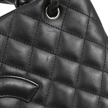 Chanel 2005-2006 Black Calfskin Cambon Ligne Tote Handbag