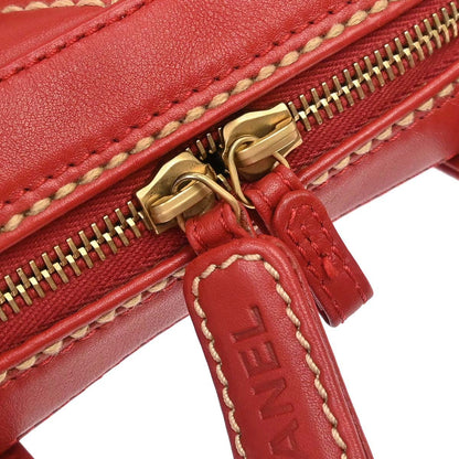 Chanel 2002-2003 Red Calfskin Wild Stitch Handbag