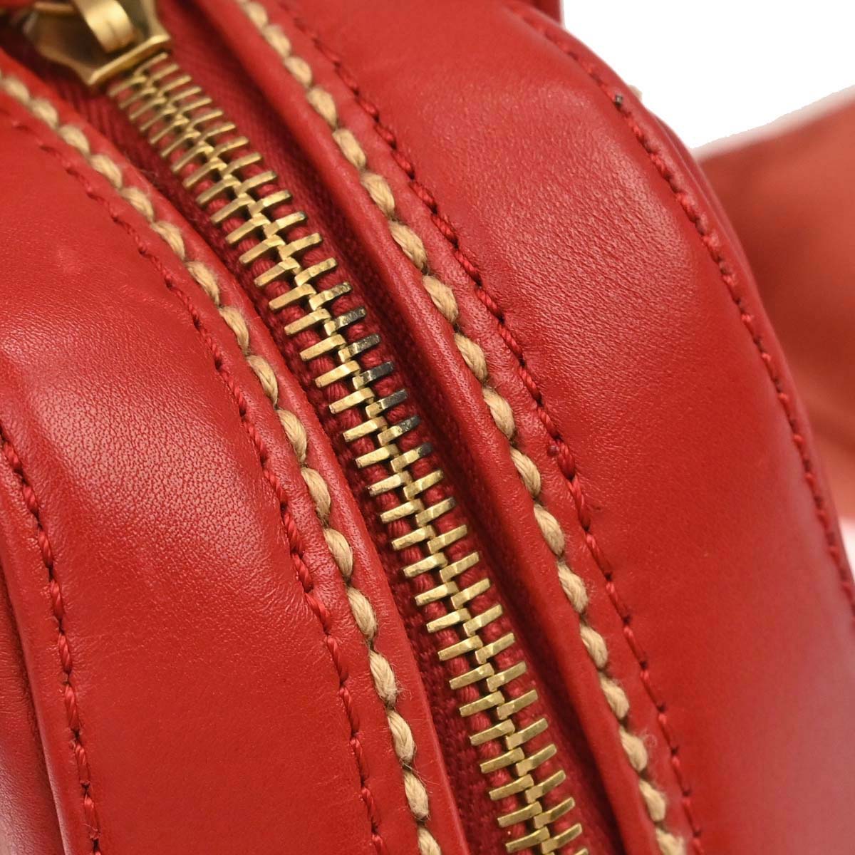 Chanel 2002-2003 Red Calfskin Wild Stitch Handbag