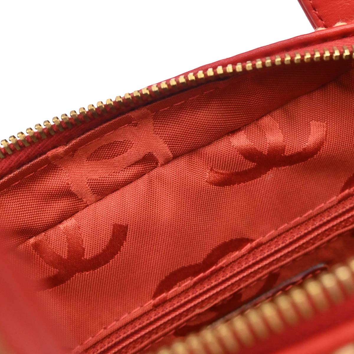 Chanel 2002-2003 Red Calfskin Wild Stitch Handbag