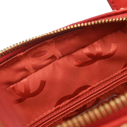 Chanel 2002-2003 Red Calfskin Wild Stitch Handbag