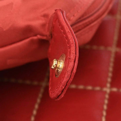 Chanel 2002-2003 Red Calfskin Wild Stitch Handbag