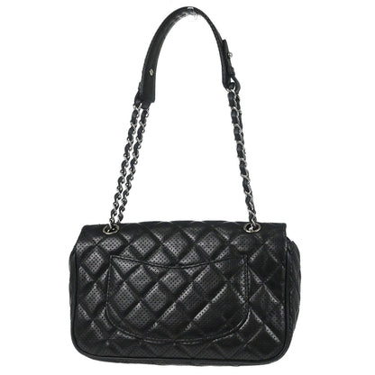 Chanel Black Perforated Lambskin Handbag