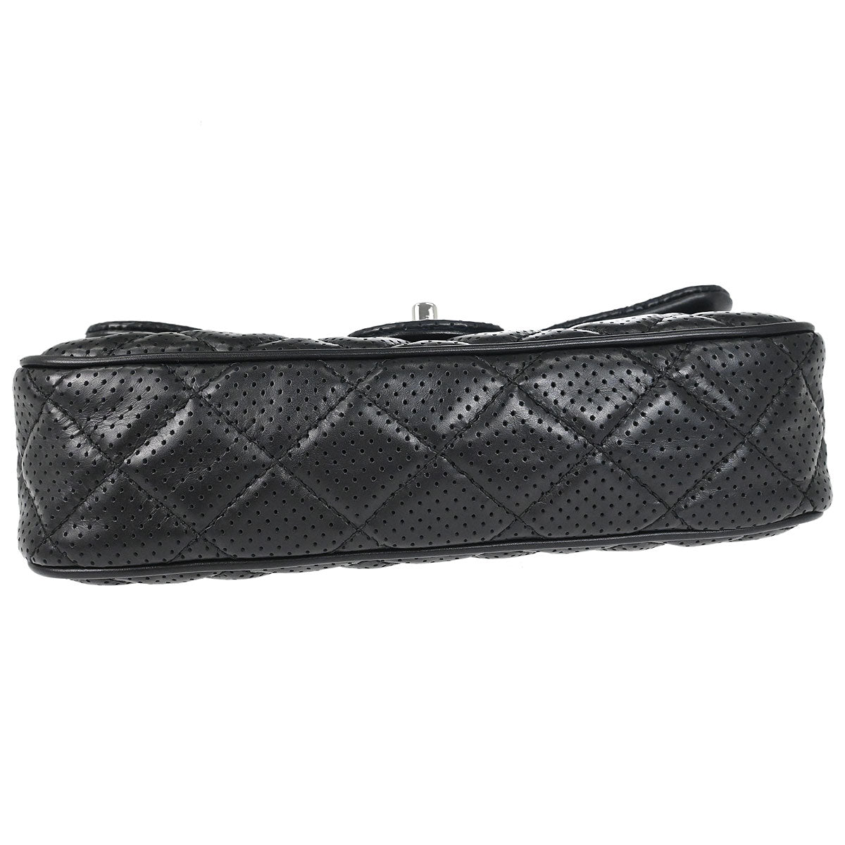 Chanel Black Perforated Lambskin Handbag