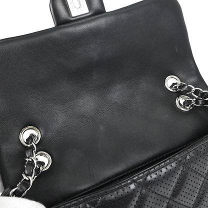 Chanel Black Perforated Lambskin Handbag