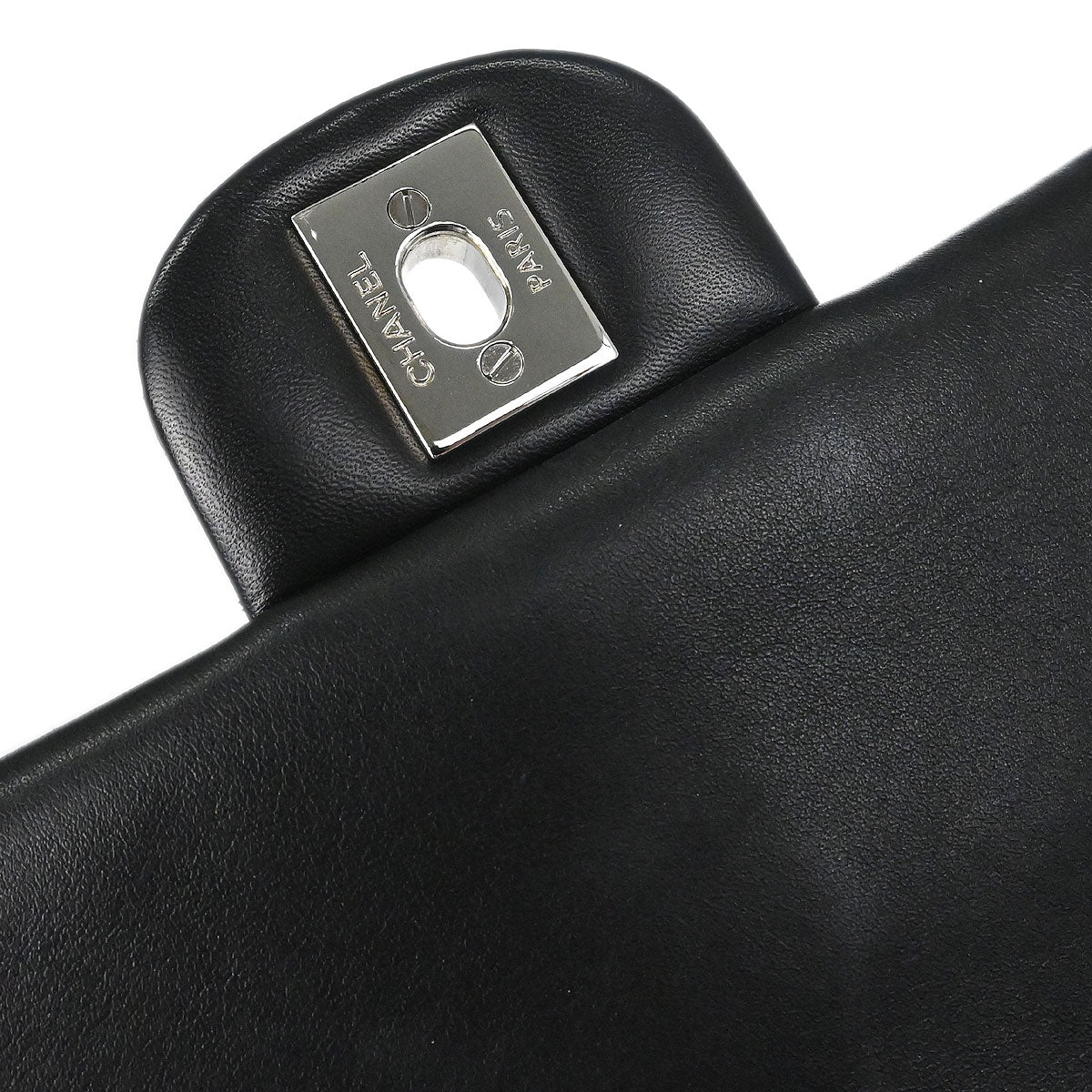 Chanel Black Perforated Lambskin Handbag
