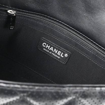 Chanel Black Perforated Lambskin Handbag