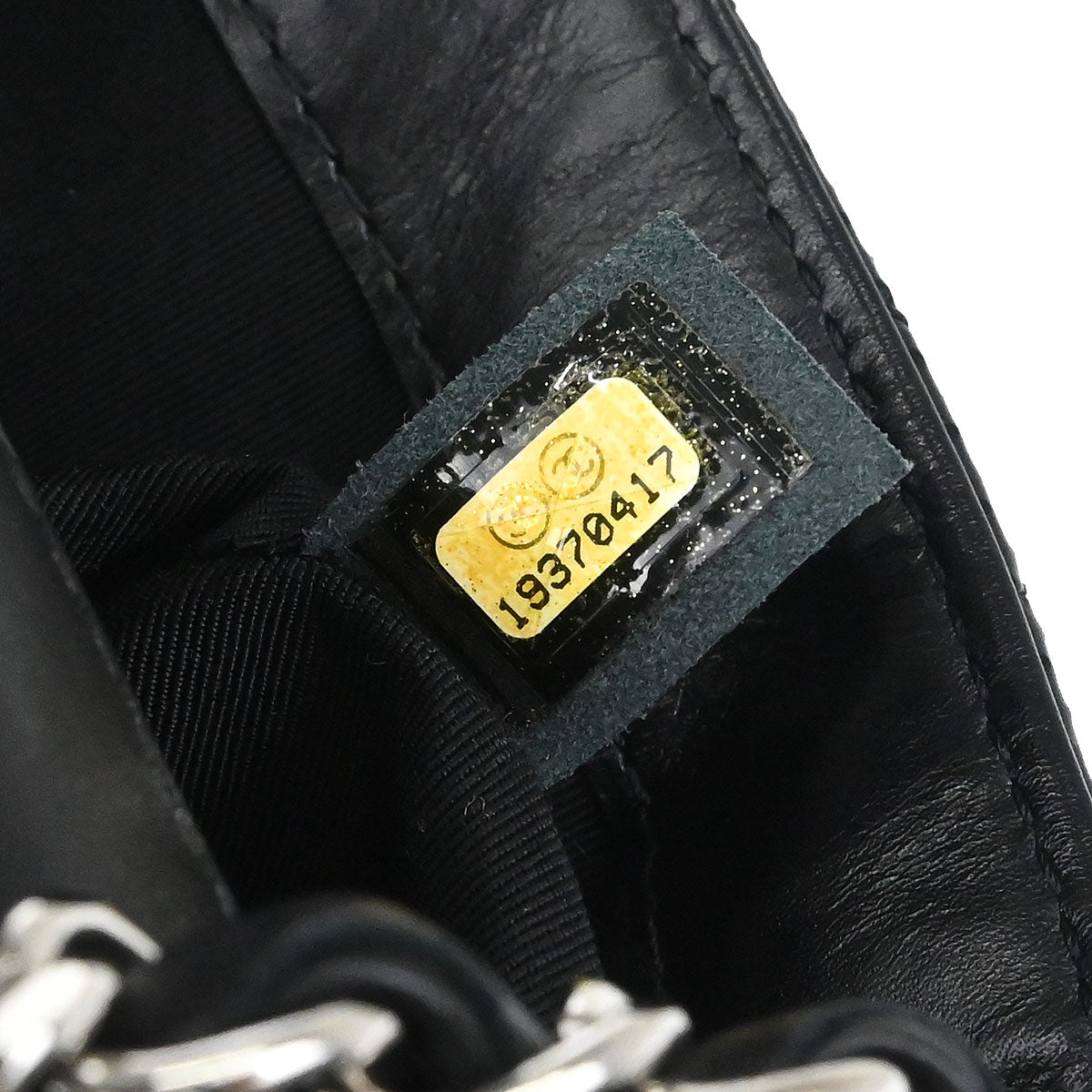 Chanel Black Perforated Lambskin Handbag