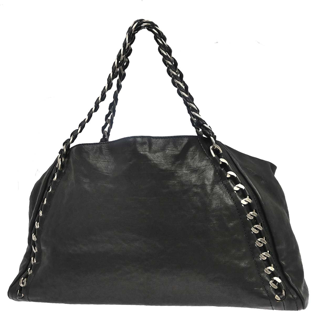 Chanel 2005-2006 Black Calfskin Luxury Line Tote Handbag