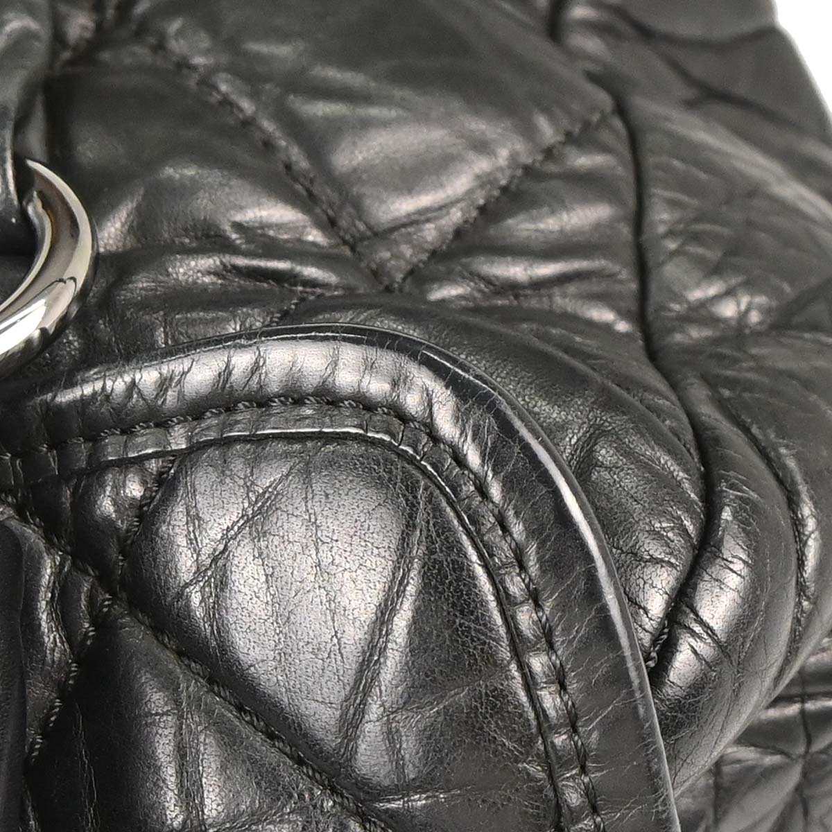 Chanel 2005-2006 Black Calfskin Lady Braid Bowler Bag Handbag