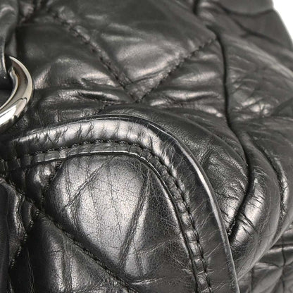 Chanel 2005-2006 Black Calfskin Lady Braid Bowler Bag Handbag