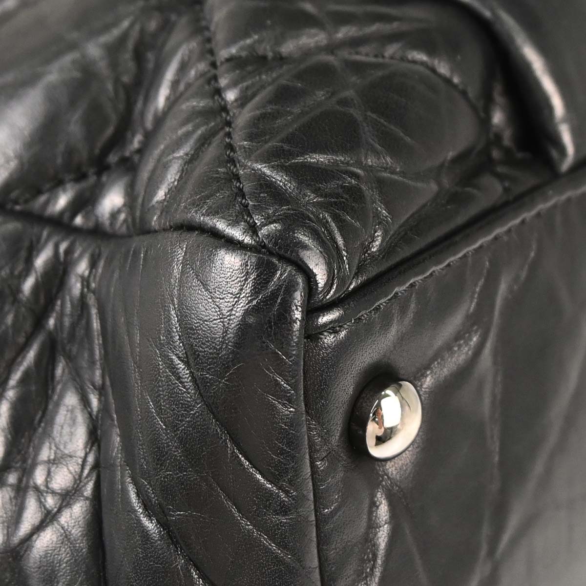 Chanel 2005-2006 Black Calfskin Lady Braid Bowler Bag Handbag