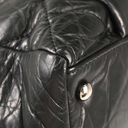 Chanel 2005-2006 Black Calfskin Lady Braid Bowler Bag Handbag