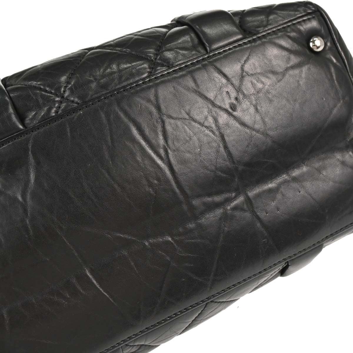 Chanel 2005-2006 Black Calfskin Lady Braid Bowler Bag Handbag