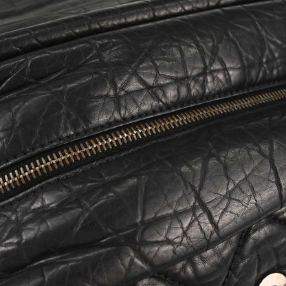 Chanel 2005-2006 Black Calfskin Lady Braid Bowler Bag Handbag