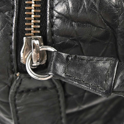 Chanel 2005-2006 Black Calfskin Lady Braid Bowler Bag Handbag