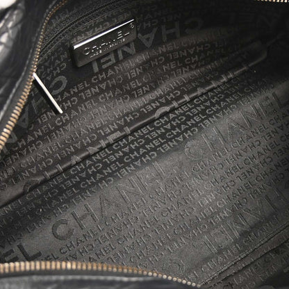 Chanel 2005-2006 Black Calfskin Lady Braid Bowler Bag Handbag