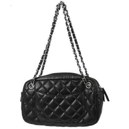 Chanel 2008-2009 Black Lambskin Camera Case Handbag