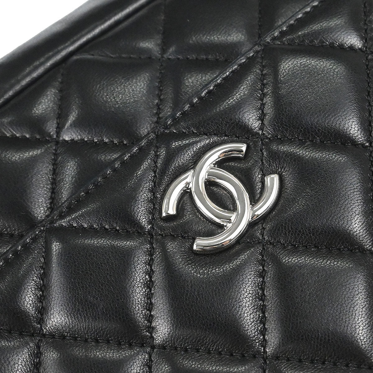 Chanel 2008-2009 Black Lambskin Camera Case Handbag