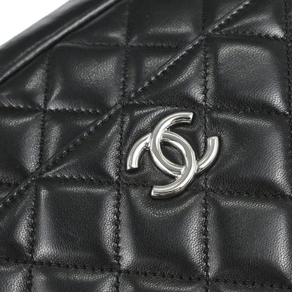 Chanel 2008-2009 Black Lambskin Camera Case Handbag