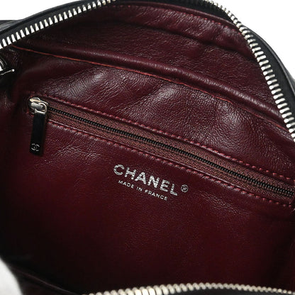 Chanel 2008-2009 Black Lambskin Camera Case Handbag