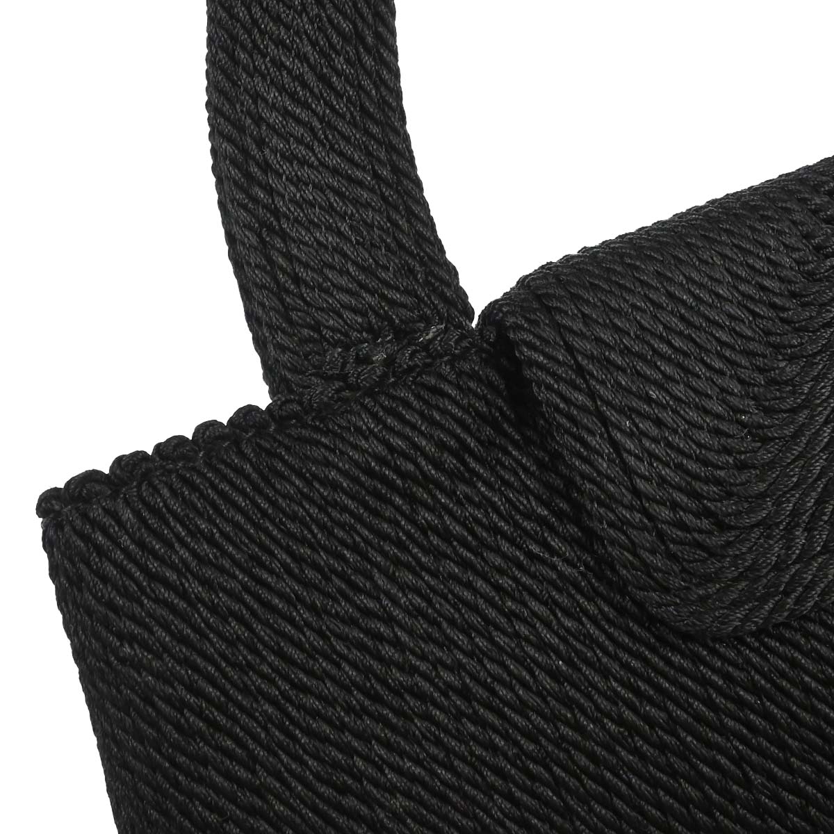 Chanel 1997-1999 Black Silk Rope Handbag