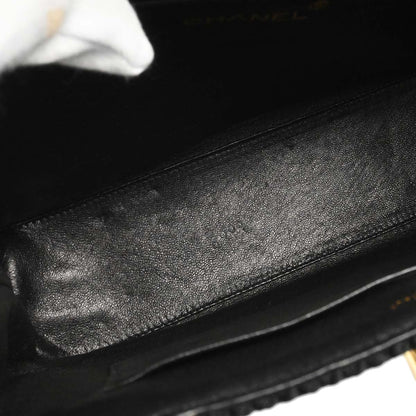 Chanel 1997-1999 Black Silk Rope Handbag