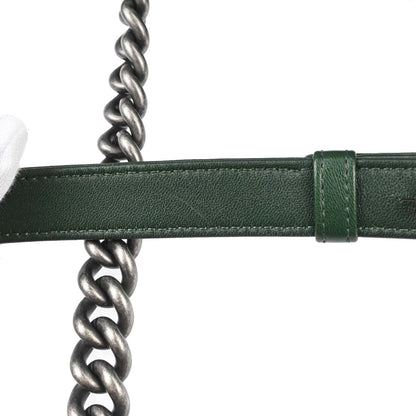 Boy Chanel 2014-2015 Green Lambskin Medium Shoulder Bag