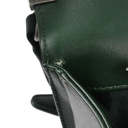 Boy Chanel 2014-2015 Green Lambskin Medium Shoulder Bag