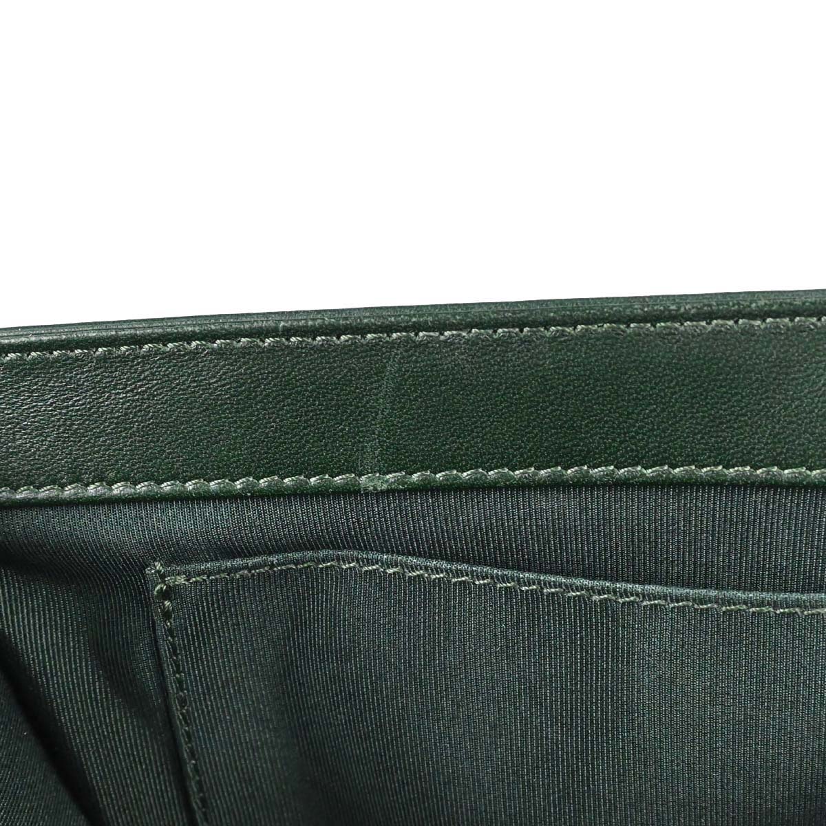 Boy Chanel 2014-2015 Green Lambskin Medium Shoulder Bag