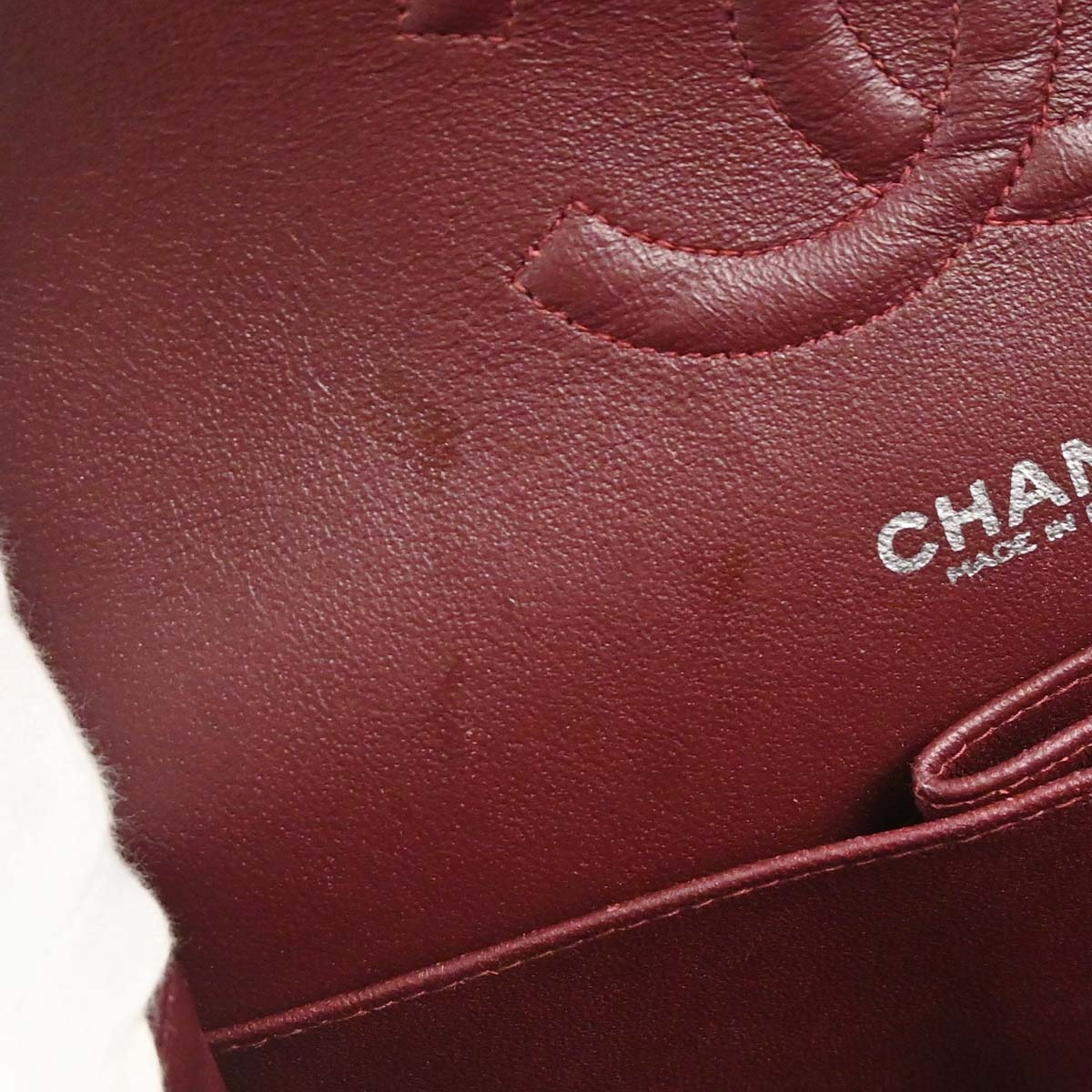 Chanel 2000-2002 Black Lambskin Medium Classic Double Flap Shoulder Bag