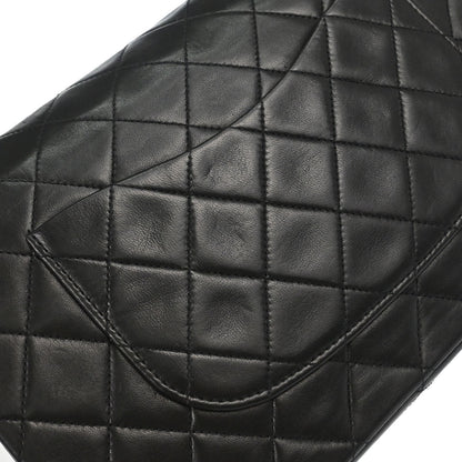 Chanel Black Lambskin Medium Classic Double Flap Shoulder Bag
