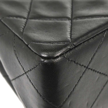 Chanel 1989-1991 Black Lambskin Shoulder Bag