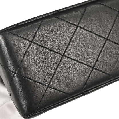 Chanel 1989-1991 Black Lambskin Shoulder Bag