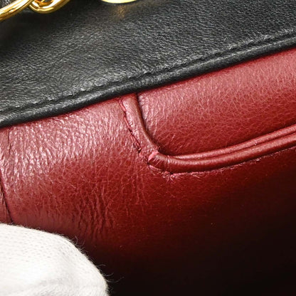 Chanel 1989-1991 Black Lambskin Shoulder Bag