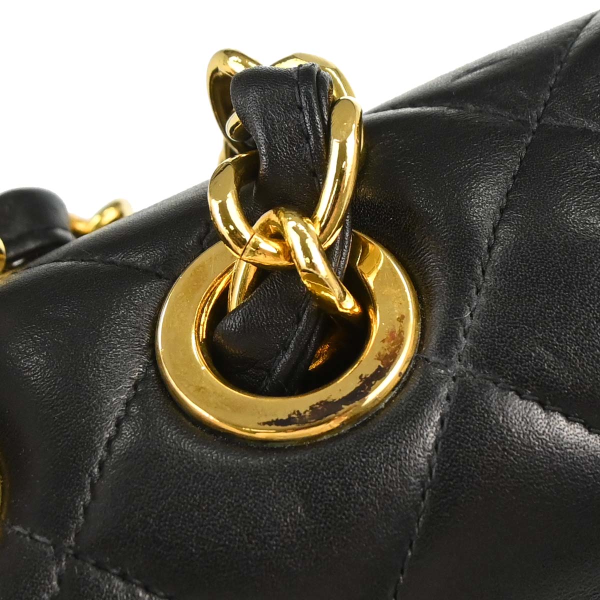 Chanel 1994-1996 Black Lambskin Maxi Classic Flap Shoulder Bag
