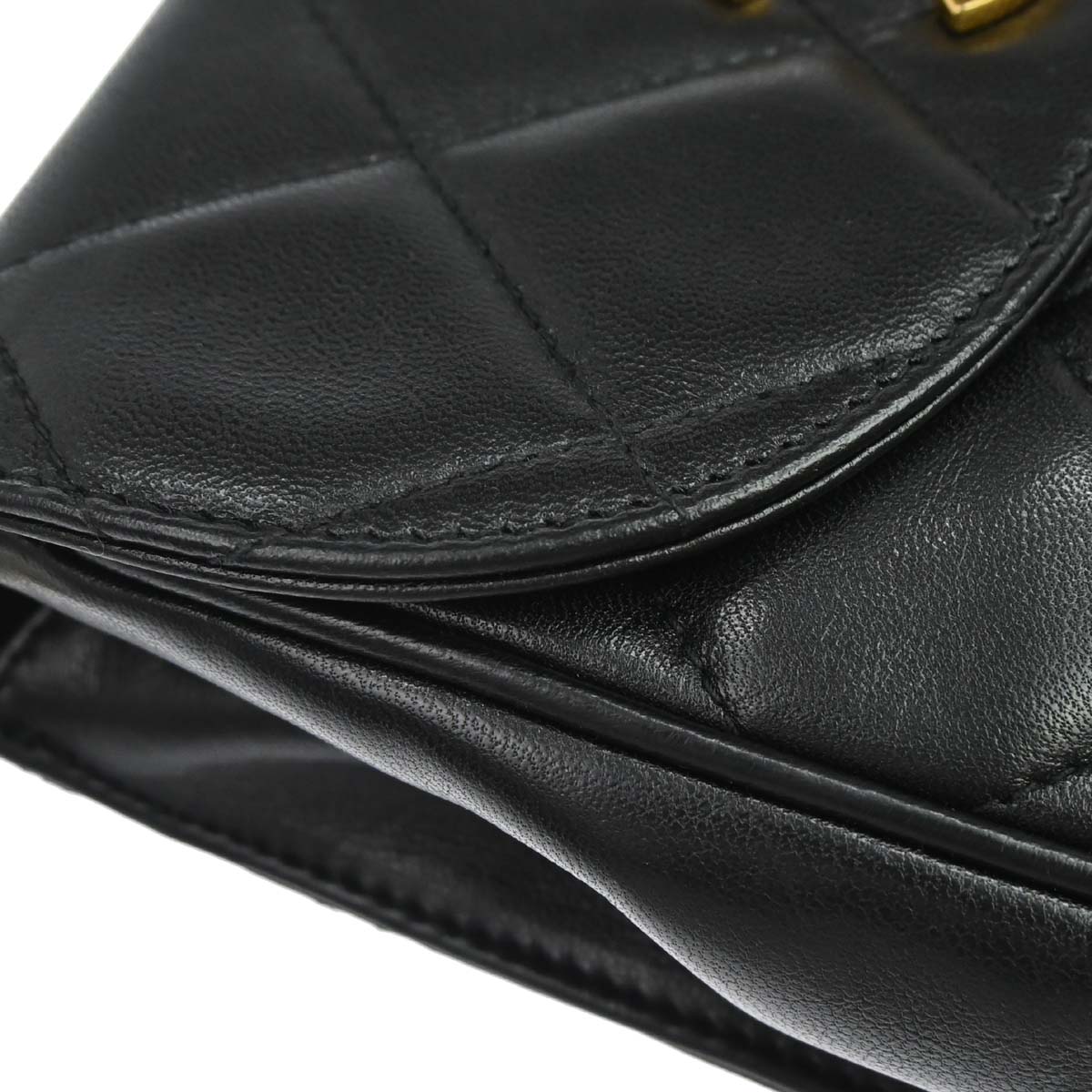 Chanel 1994-1996 Black Lambskin Shoulder Bag